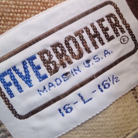 Vintage Five Brother Flannel Button Down Shirt - Picture 4 of 8